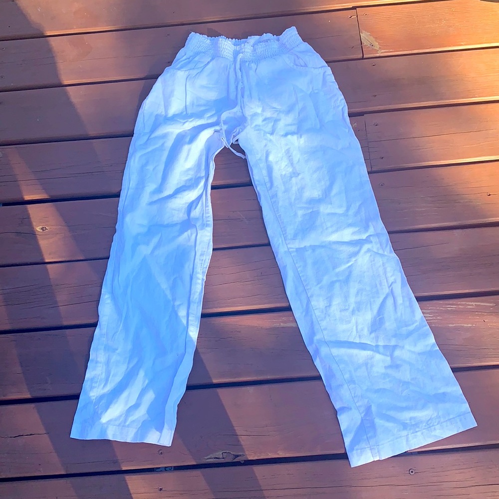 Linen/rayon beach pants